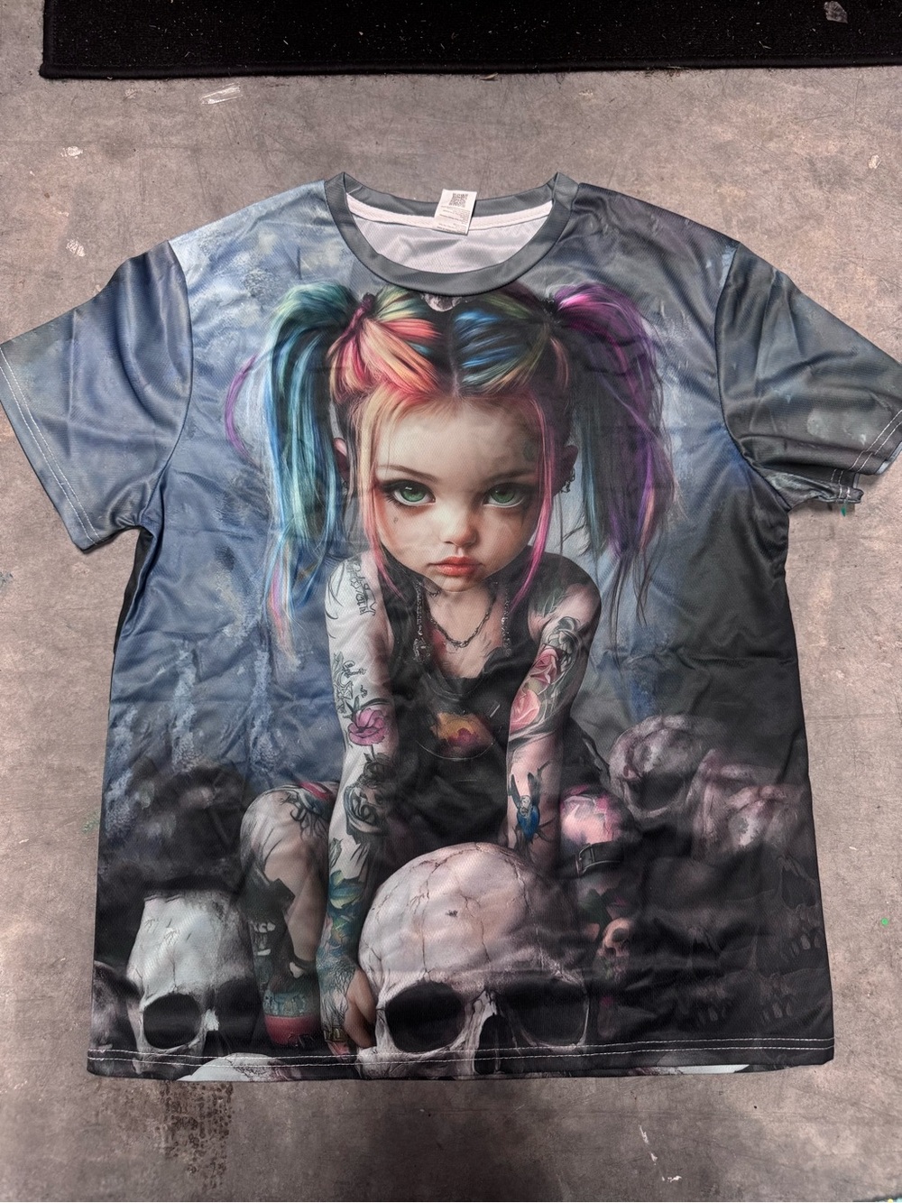 Skull Art Graphic Tee Shirt